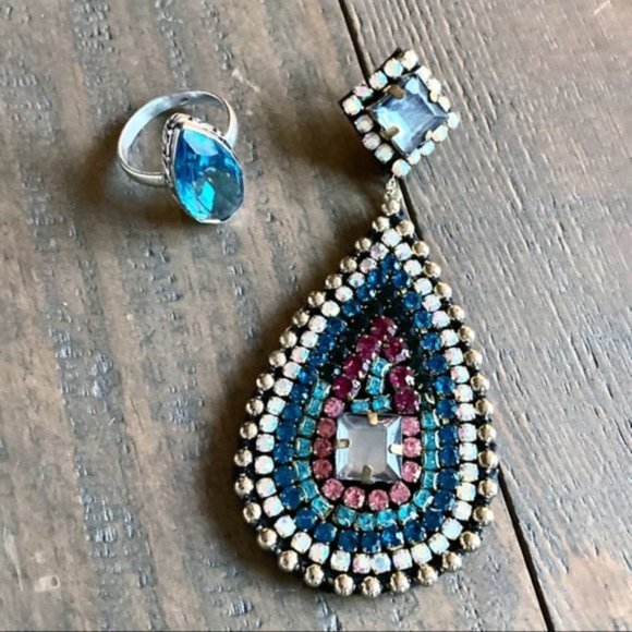 Blue Topaz Size 9 Sterling Silver Gemstone Ring New - Picture 3 of 12